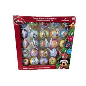 Hallmark Disney Countdown-to-Christmas Fillable Ornaments Advent -Metal version
